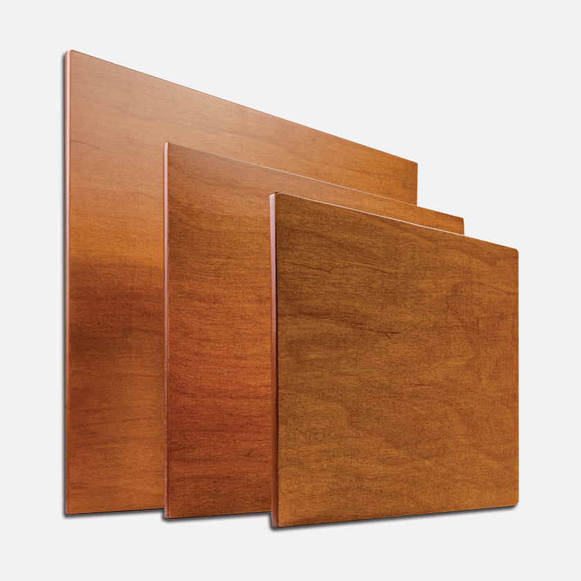 Multiple sizes of New Wave handcrafted POSH Wood natural stained table top artist paint palette