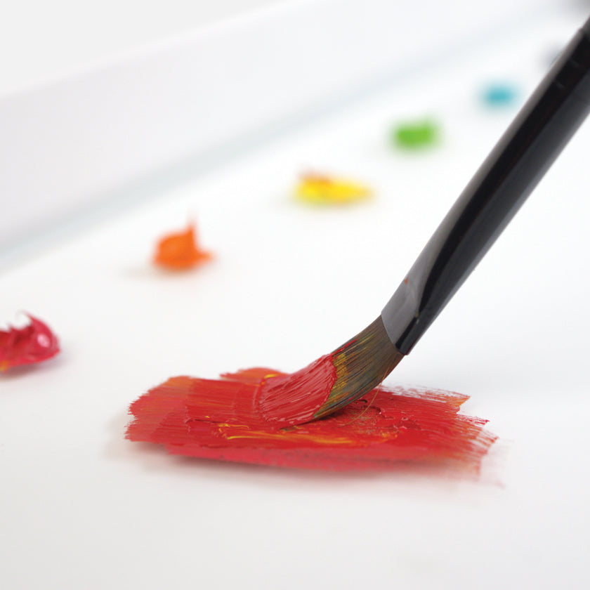 Masterson Palette Seal and tempered POSH Glass White Artist Paint Palette 12"x16" Set