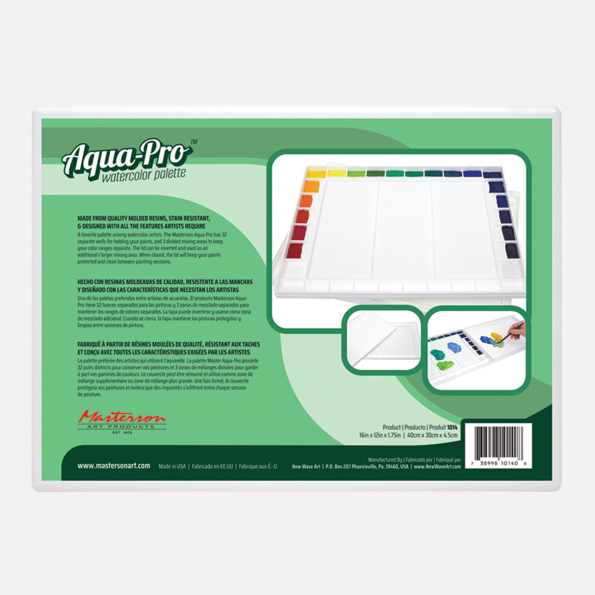 Masterson Aqua Pro Watercolor Palette front cover image