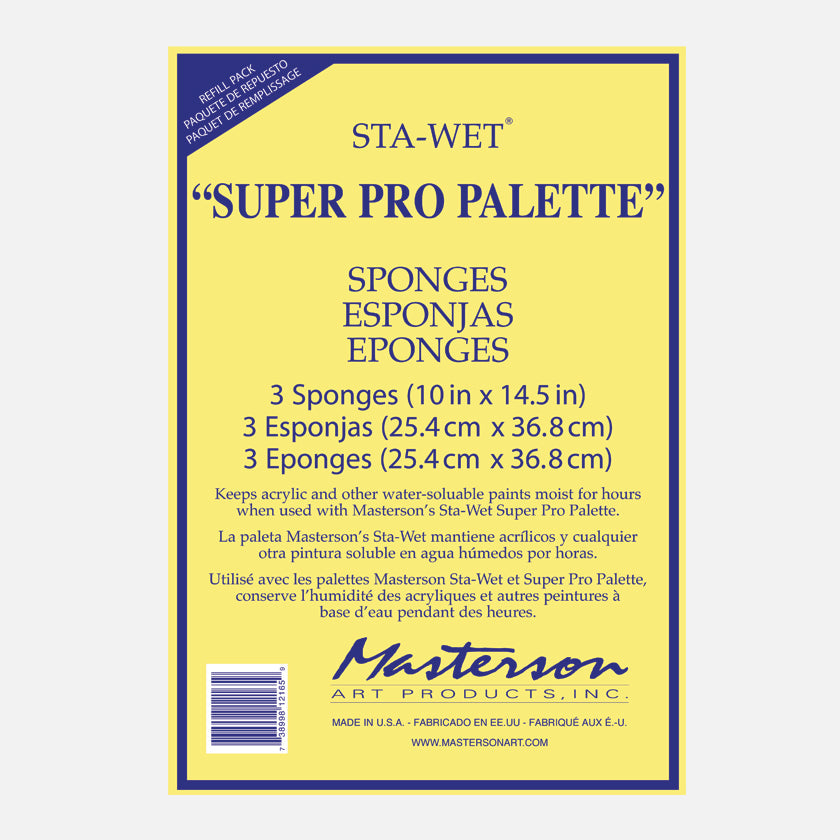 Masterson Super Pro Palette Sponge Refill Pack (3 Sponges)