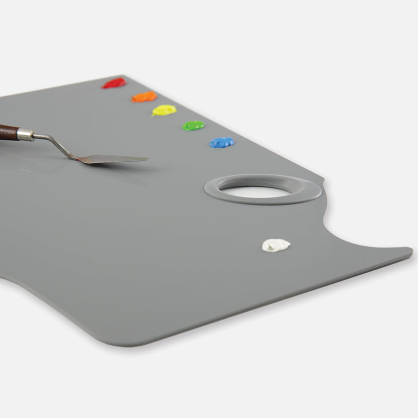 Easy View® Grey Acrylic Palette | Hand Held