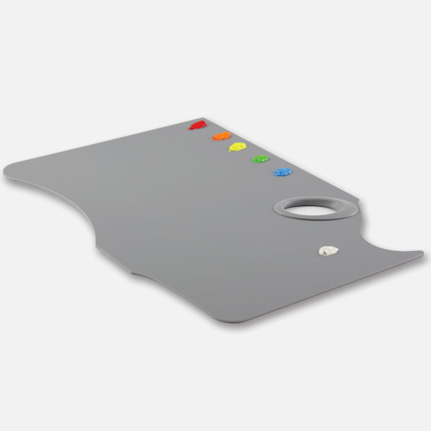 Easy View® Grey Acrylic Palette | Hand Held