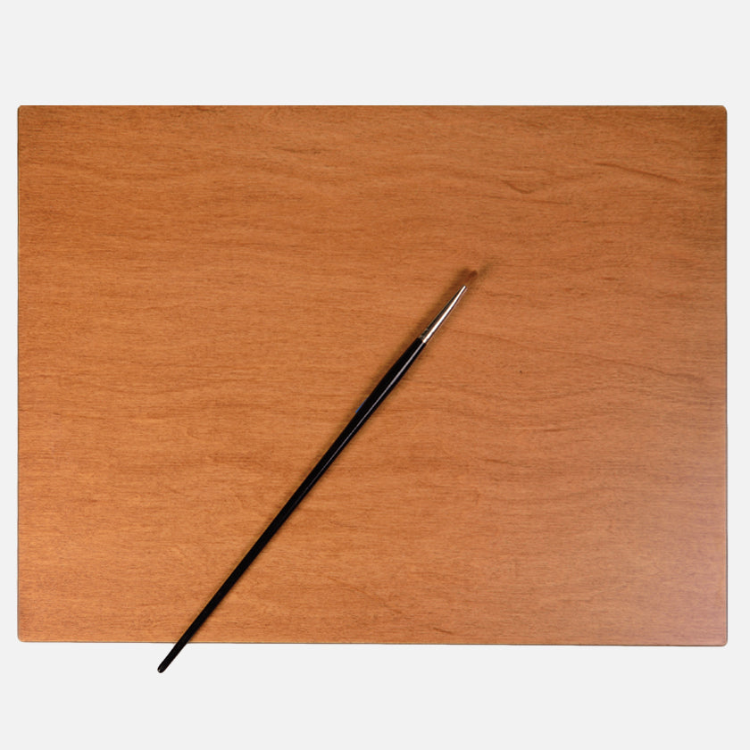 New Wave handcrafted POSH Wood natural stained table top artist paint palette 