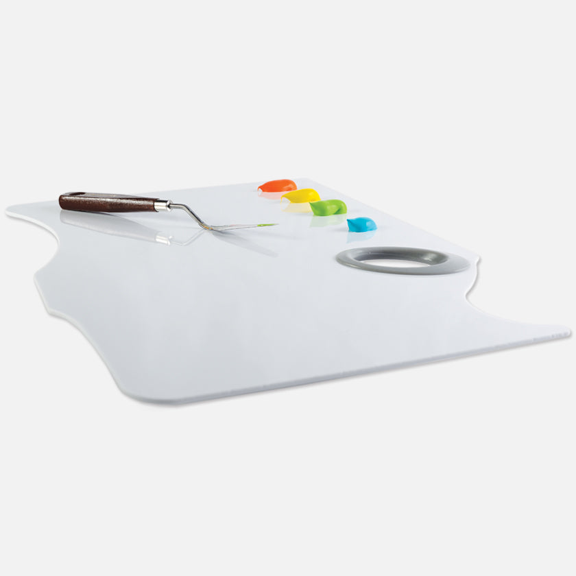New Wave Easy Lift peelable artist paint palette with thumb gasket and acrylic paint